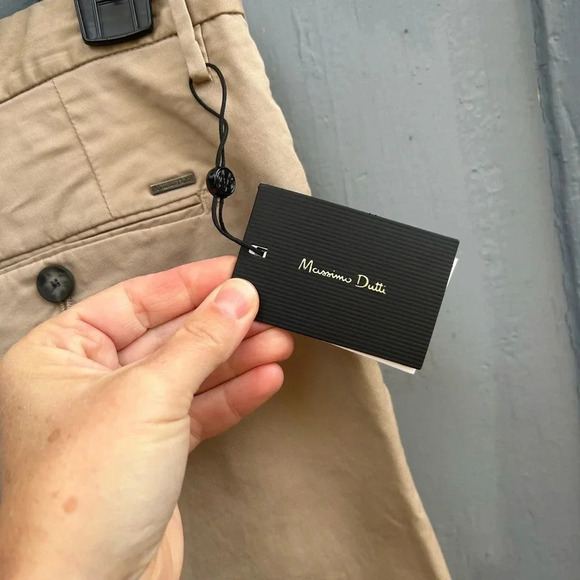 Massimo  Dutti Khaki Chino Slim Pant, BNWT, size 30 - Picture 6 of 8